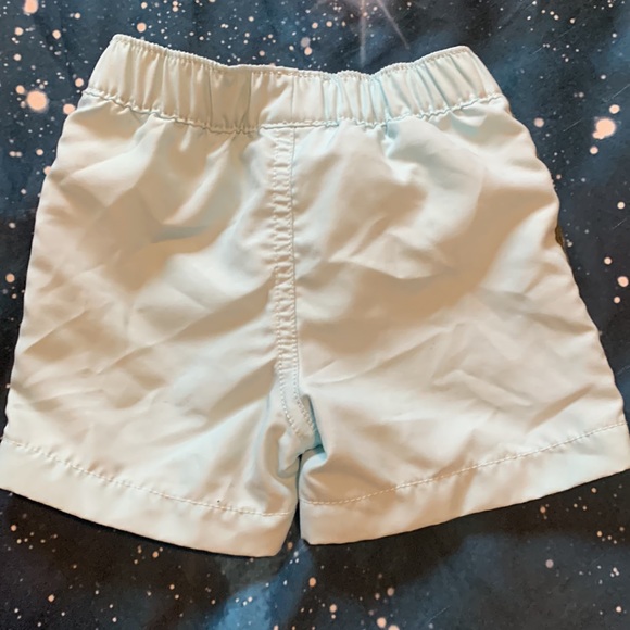 4/$20 Carters 9months mint green lined swim trunks - Picture 2 of 4